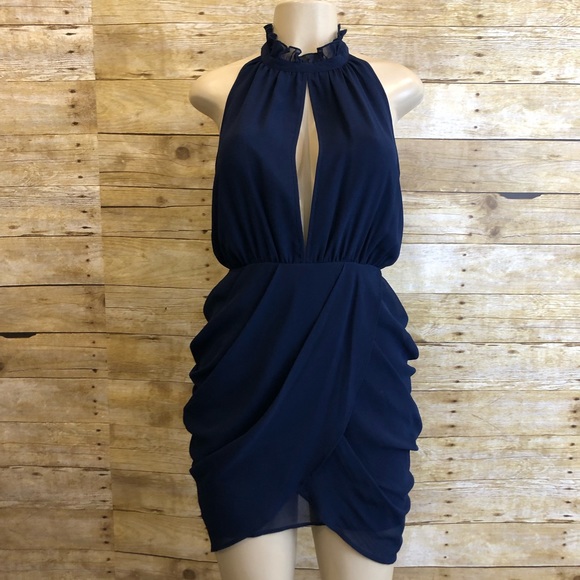 KEEPSAKE the Label Dresses & Skirts - KEEPSAKE THE LABEL | Blue High Neck Dress Small